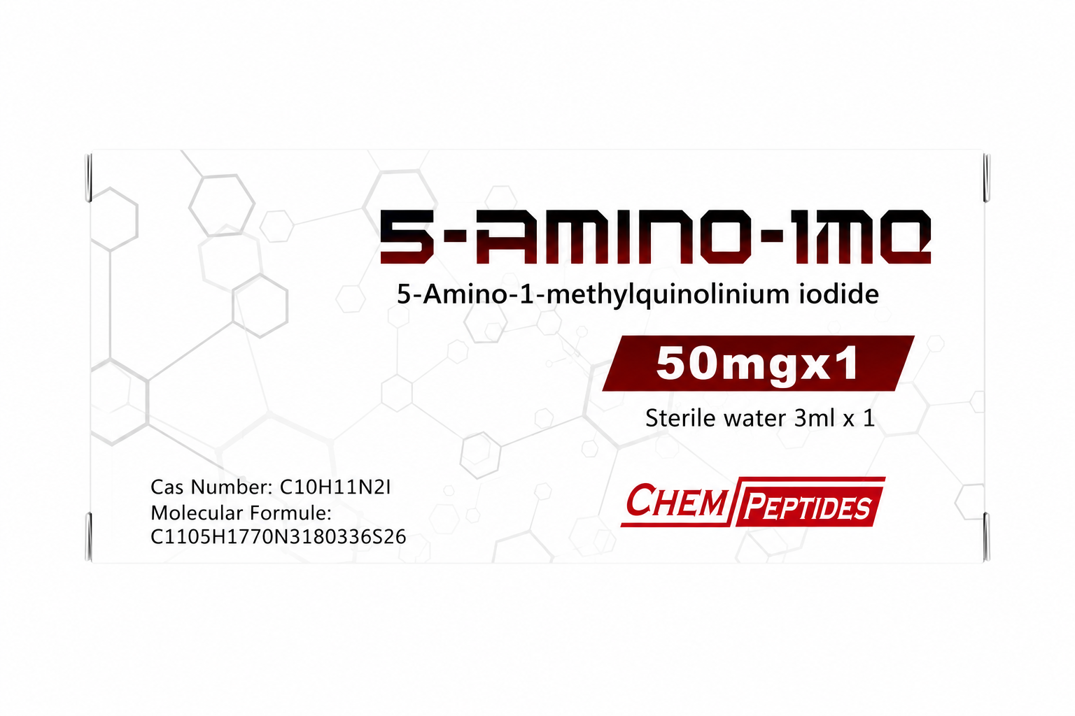 5-Amino-1MQ 50mg NAD+ research peptide box — Chempeptides