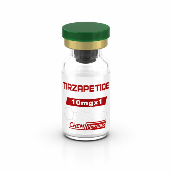 Tirzepatide 10mg research peptide vial — Chempeptides